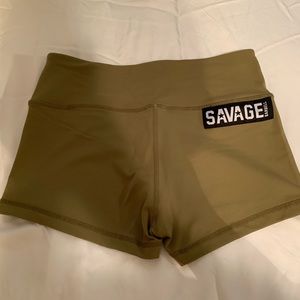 Savage Barbell booty shorts